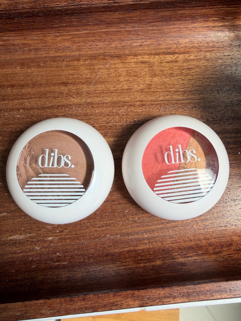Dibs. Baked Bronzer and Baked Blush. Set. Swatched but unused.